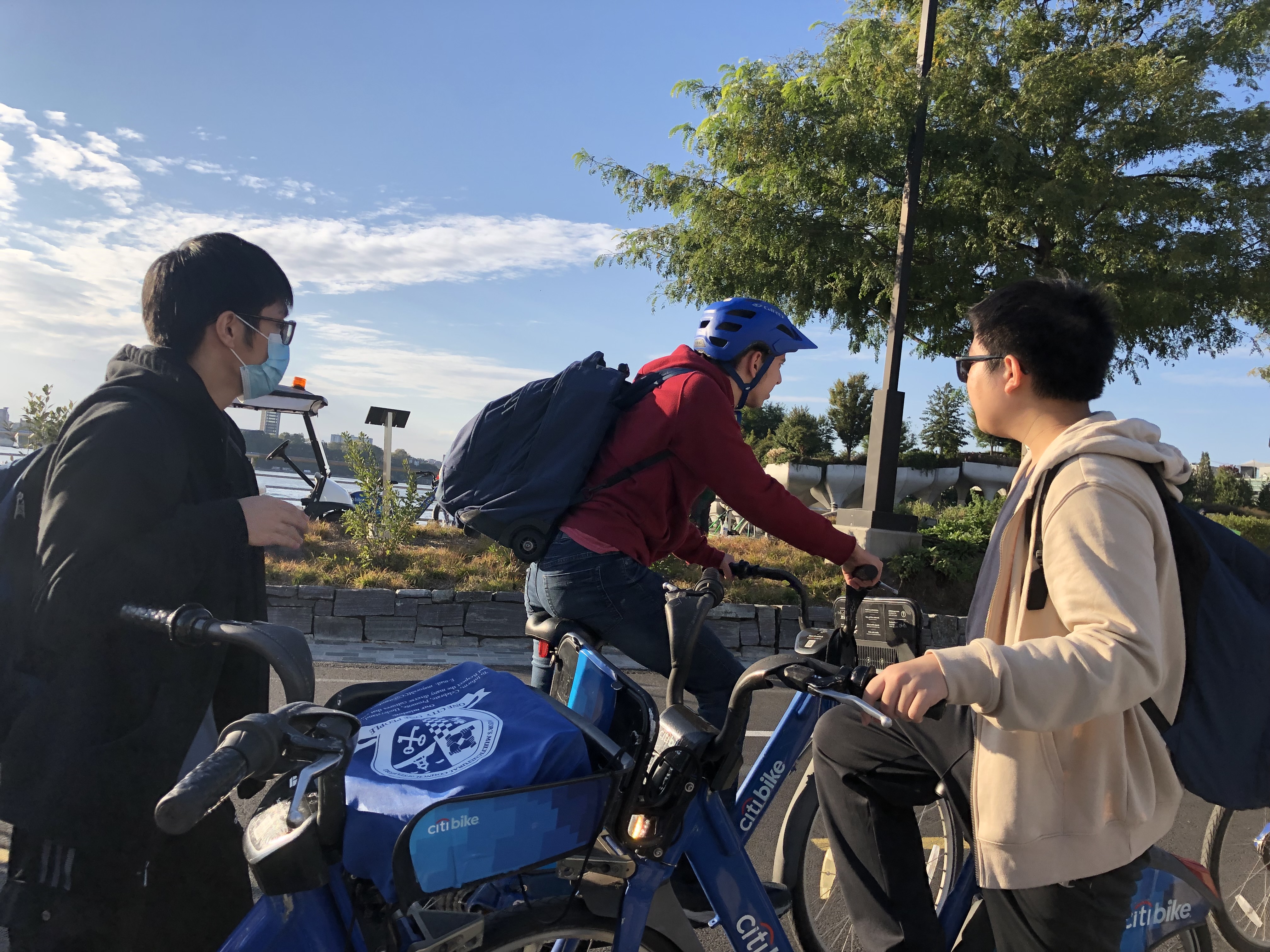 StuyBike bike ride with leadership team members