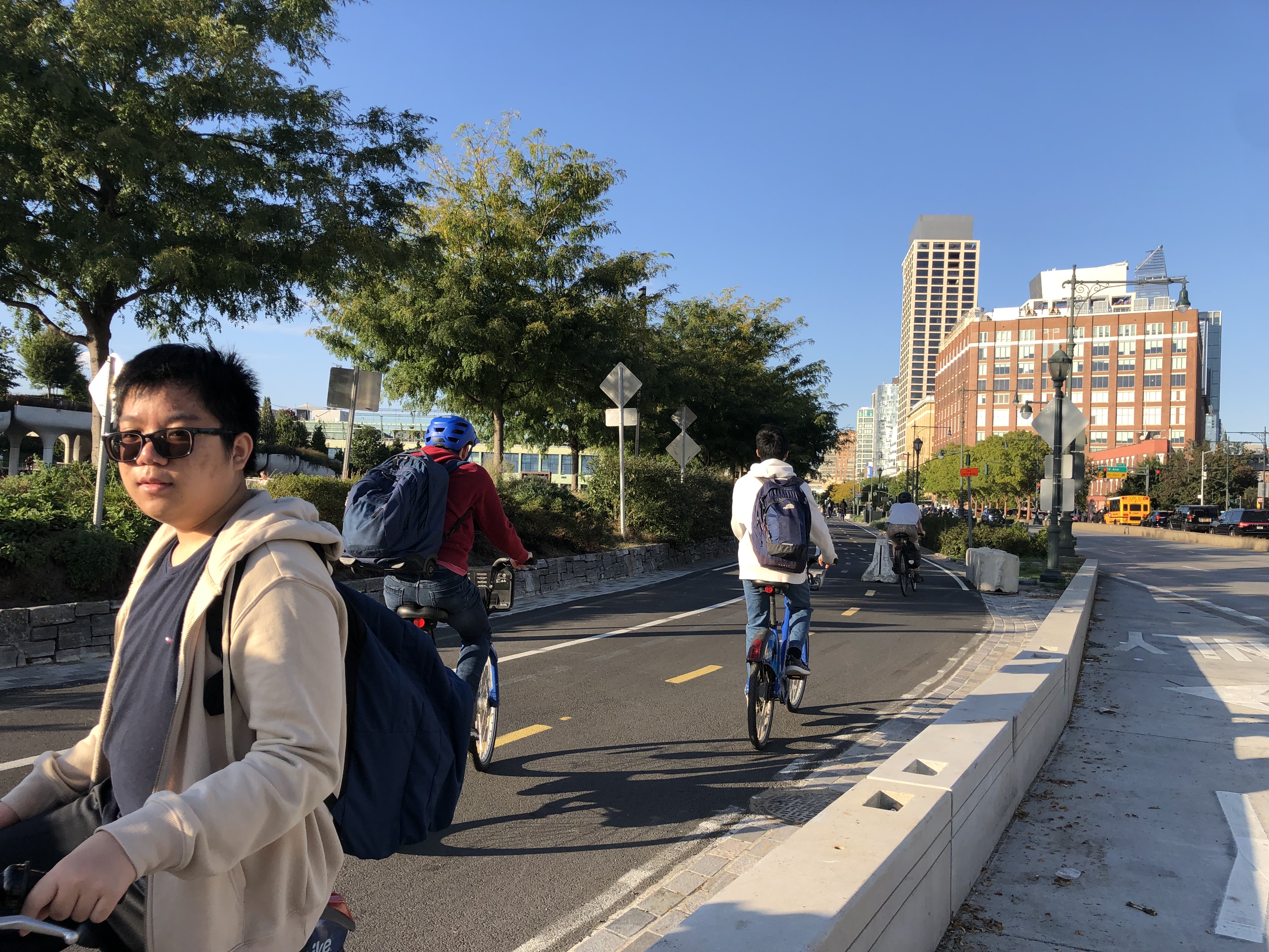 StuyBike bike ride with leadership team members